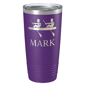 Personalized Crew Silhouette Laser Engraved on Stainless Steel Crew Tumbler