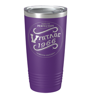 1966 Aged to Perfection Vintage 55th on Stainless Steel Tumbler