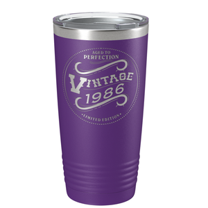 1986 Aged to Perfection Vintage 35th on Stainless Steel Tumbler