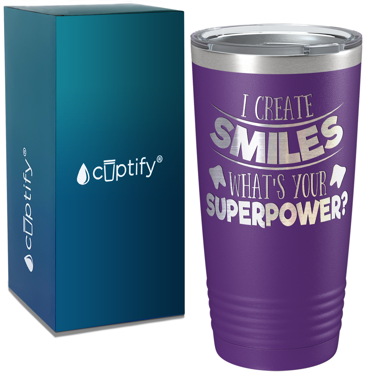 I Create Smiles on Dentist 20oz Tumbler