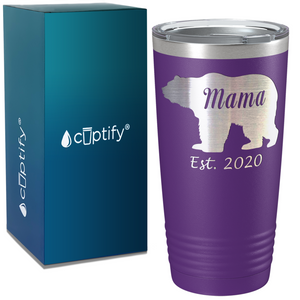 Mama Bear Est. 2020 on Mom 20oz Tumbler