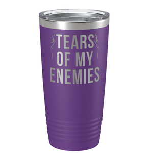 Tears of my Enemies on Purple 20 oz Stainless Steel Ringneck Tumbler