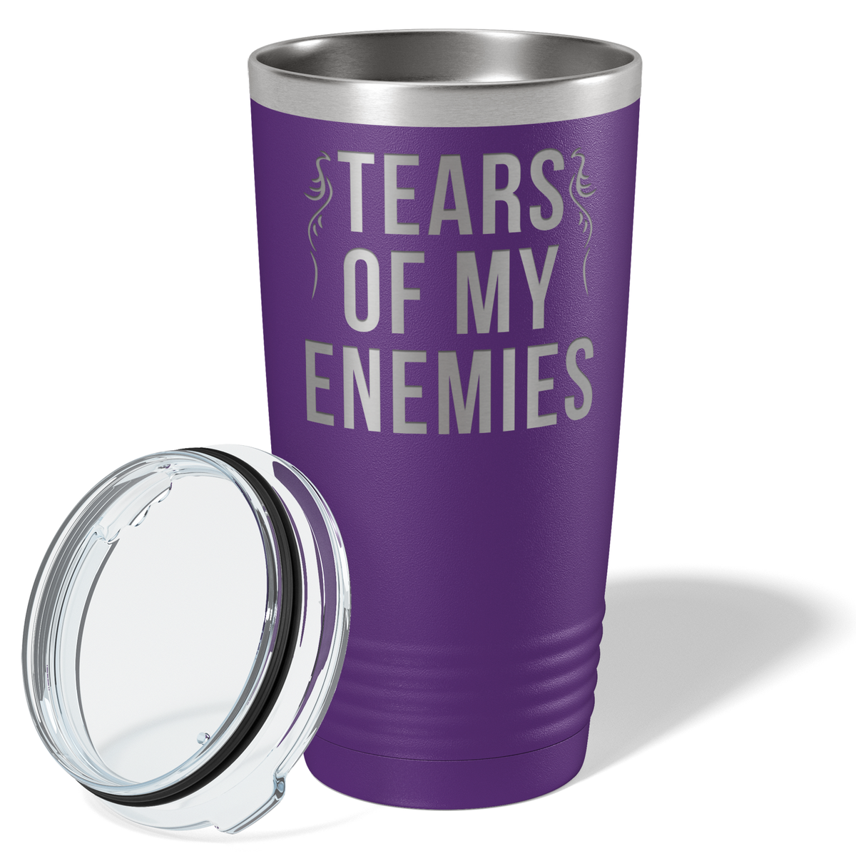 Tears of my Enemies on Purple 20 oz Stainless Steel Ringneck Tumbler