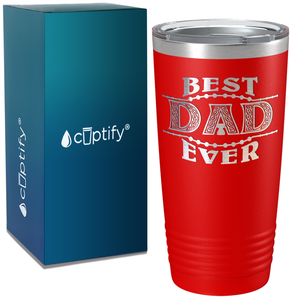 Best Dad Ever. Design on Stainless Steel Dad Tumbler