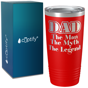 DAD Man Myth Legend on Stainless Steel Dad Tumbler