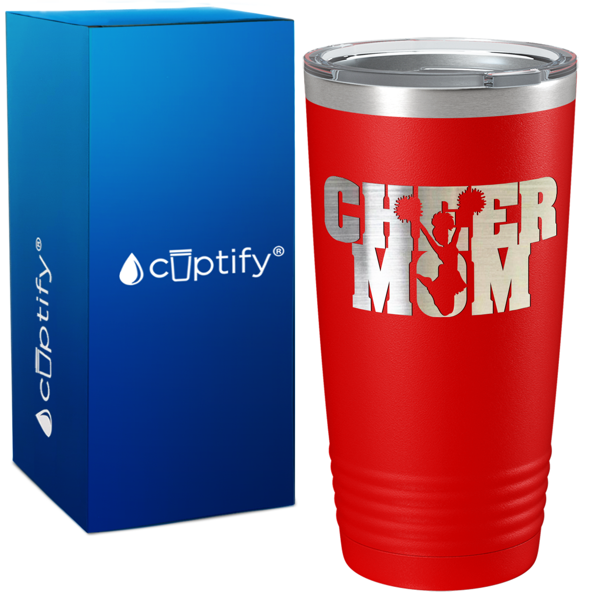 Cheer Mom Cheerleader Jump on 20oz Tumbler