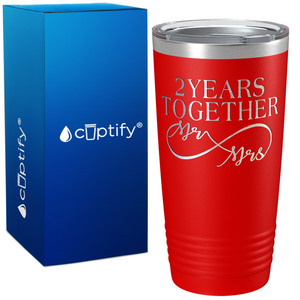 Years Together Anniversary on Wedding 20oz Tumbler