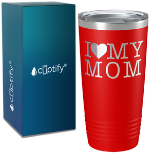 I Heart My Mom on Mom 20oz Tumbler