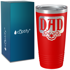 Dad Plaque on Stainless Steel Dad Tumbler