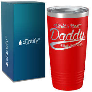 World's Best Daddy on Stainless Steel Dad Tumbler