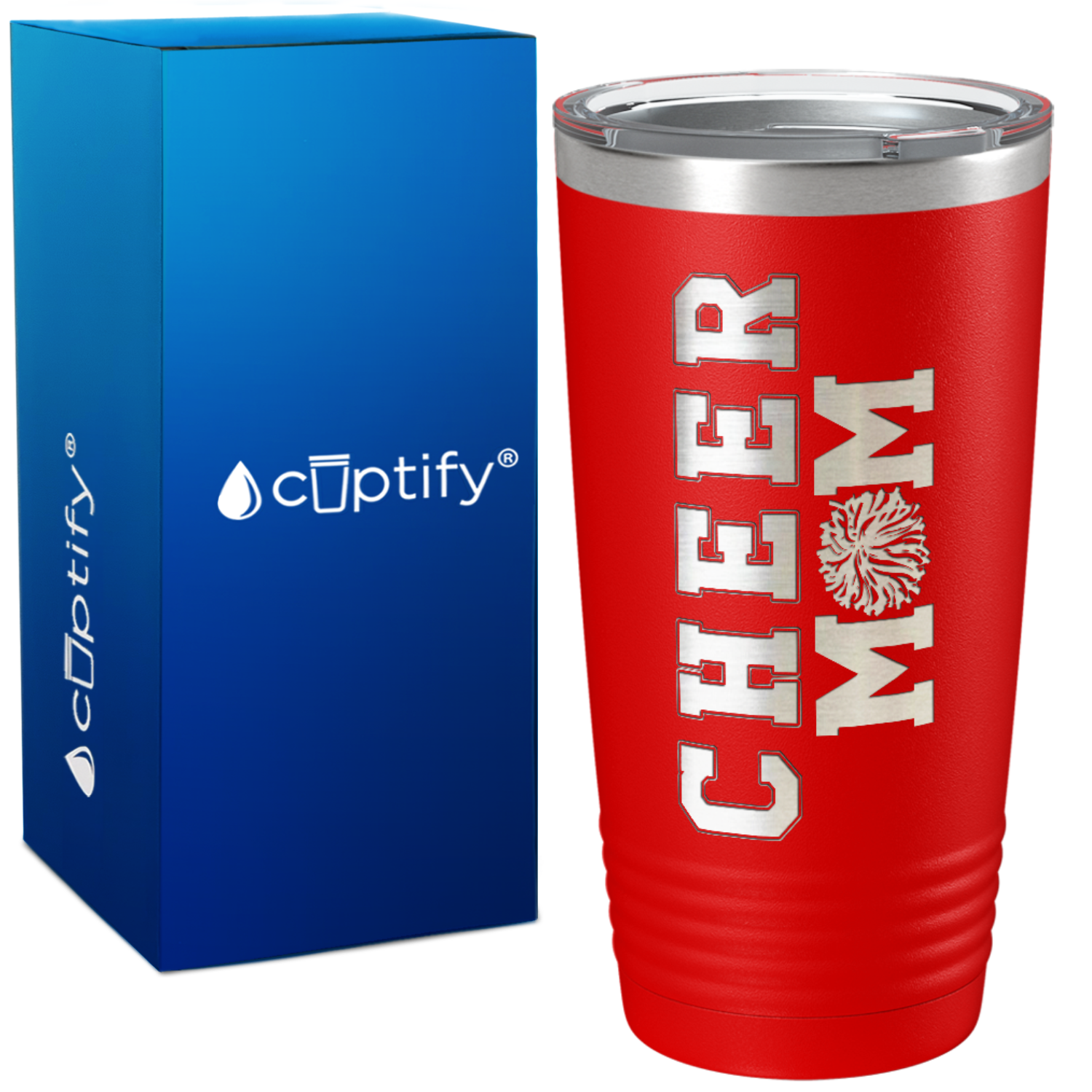 Cheer Mom on 20oz Tumbler
