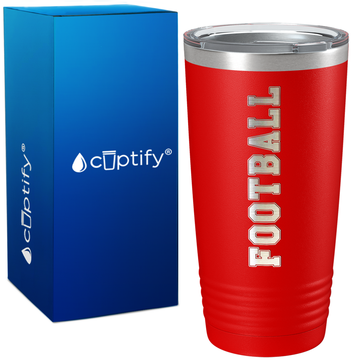 Football on 20oz Tumbler