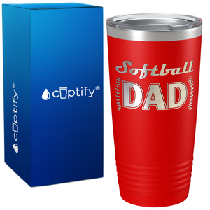 Softball Dad on 20oz Tumbler