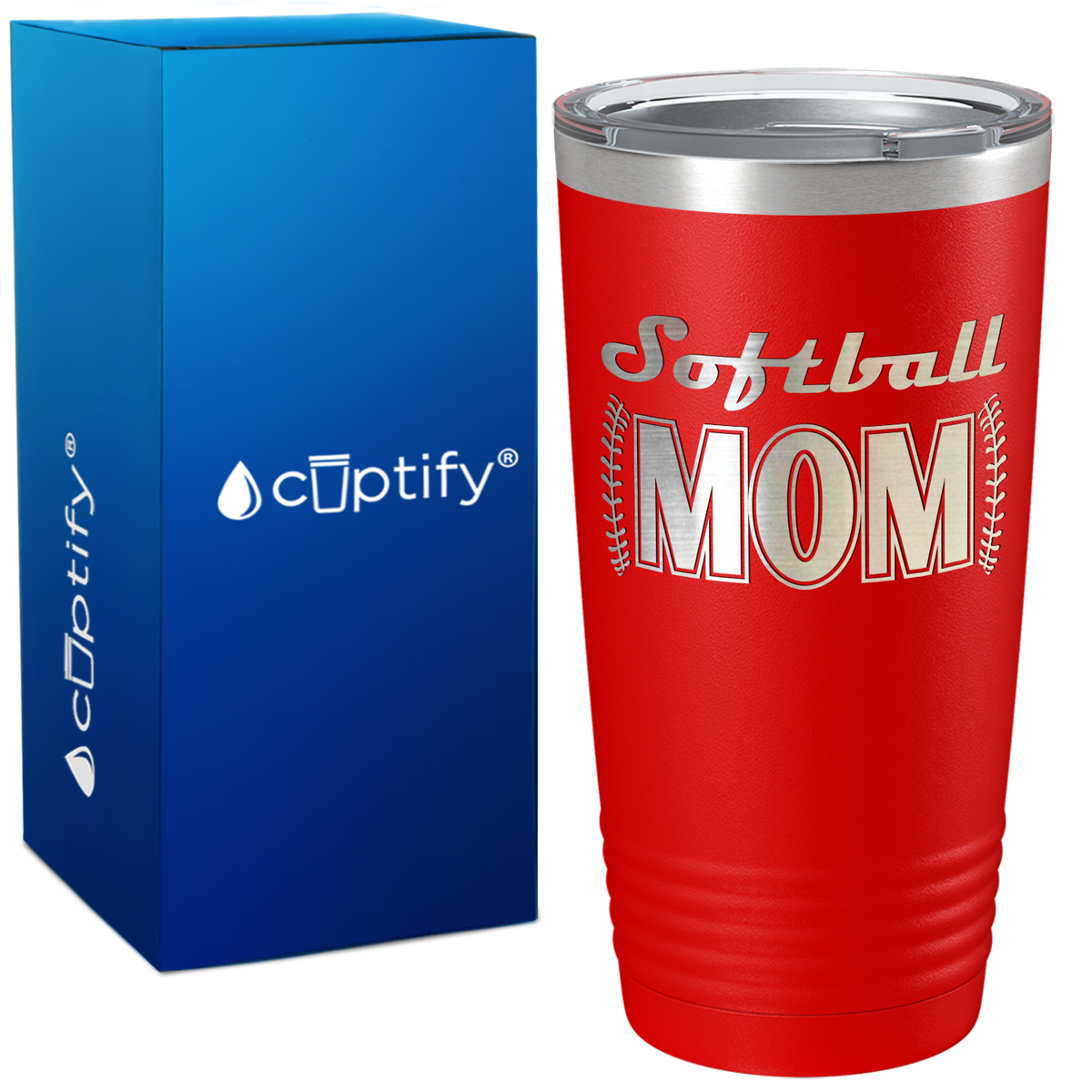 Softball Mom on 20oz Tumbler