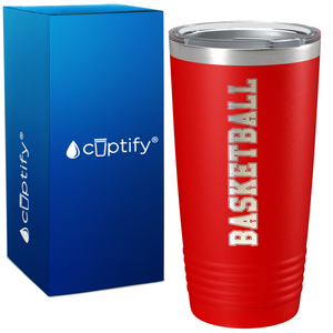 Basketball on 20oz Stainless Steel Tumbler