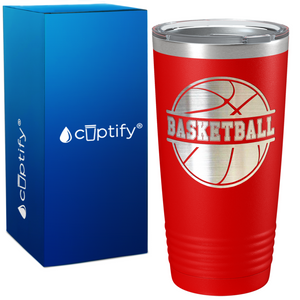 Basketball Ball on 20oz Tumbler