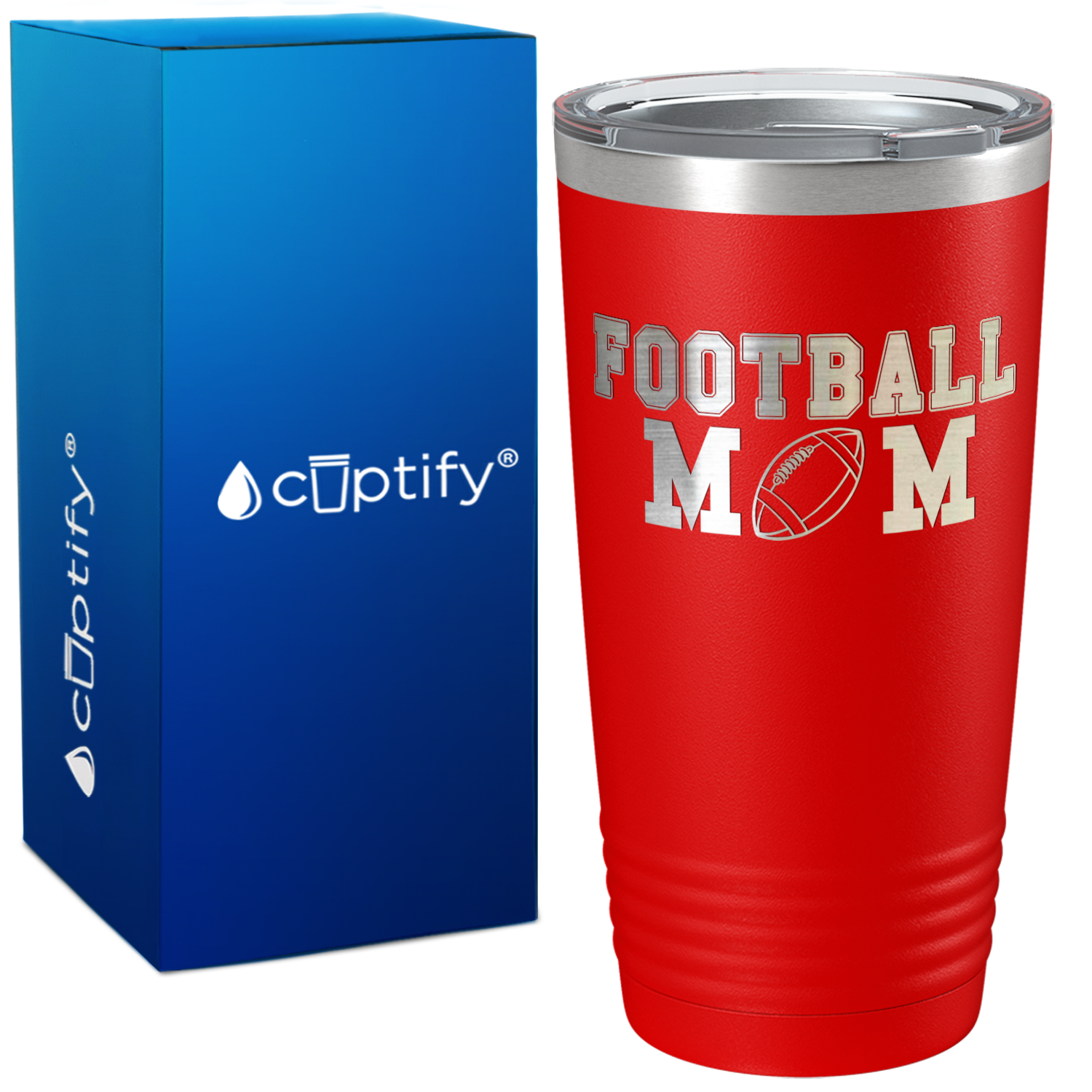 The Football Mom on 20oz Tumbler