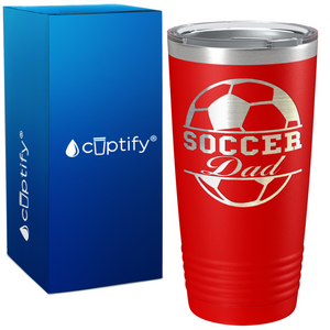 Soccer Ball Dad on 20oz Tumbler