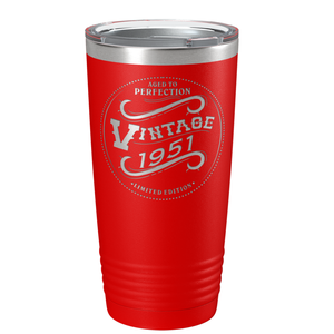 1951 Aged to Perfection Vintage 70th on Stainless Steel Tumbler