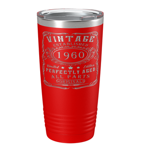 1960 Vintage Perfectly Aged 61st on Stainless Steel Tumbler