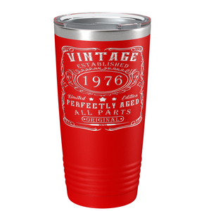 1976 Vintage Perfectly Aged 45th on Stainless Steel Tumbler