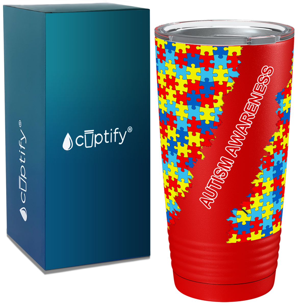Autism Awareness Pieces on Autism 20oz Tumbler