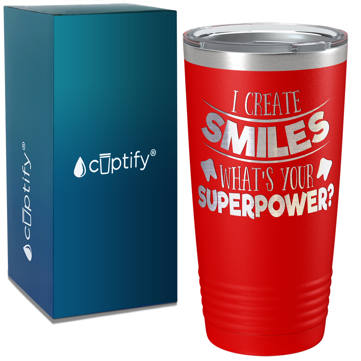 I Create Smiles on Dentist 20oz Tumbler