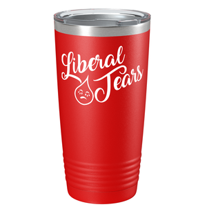 Liberal Tears Crying on Red 20 oz Stainless Steel Tumbler