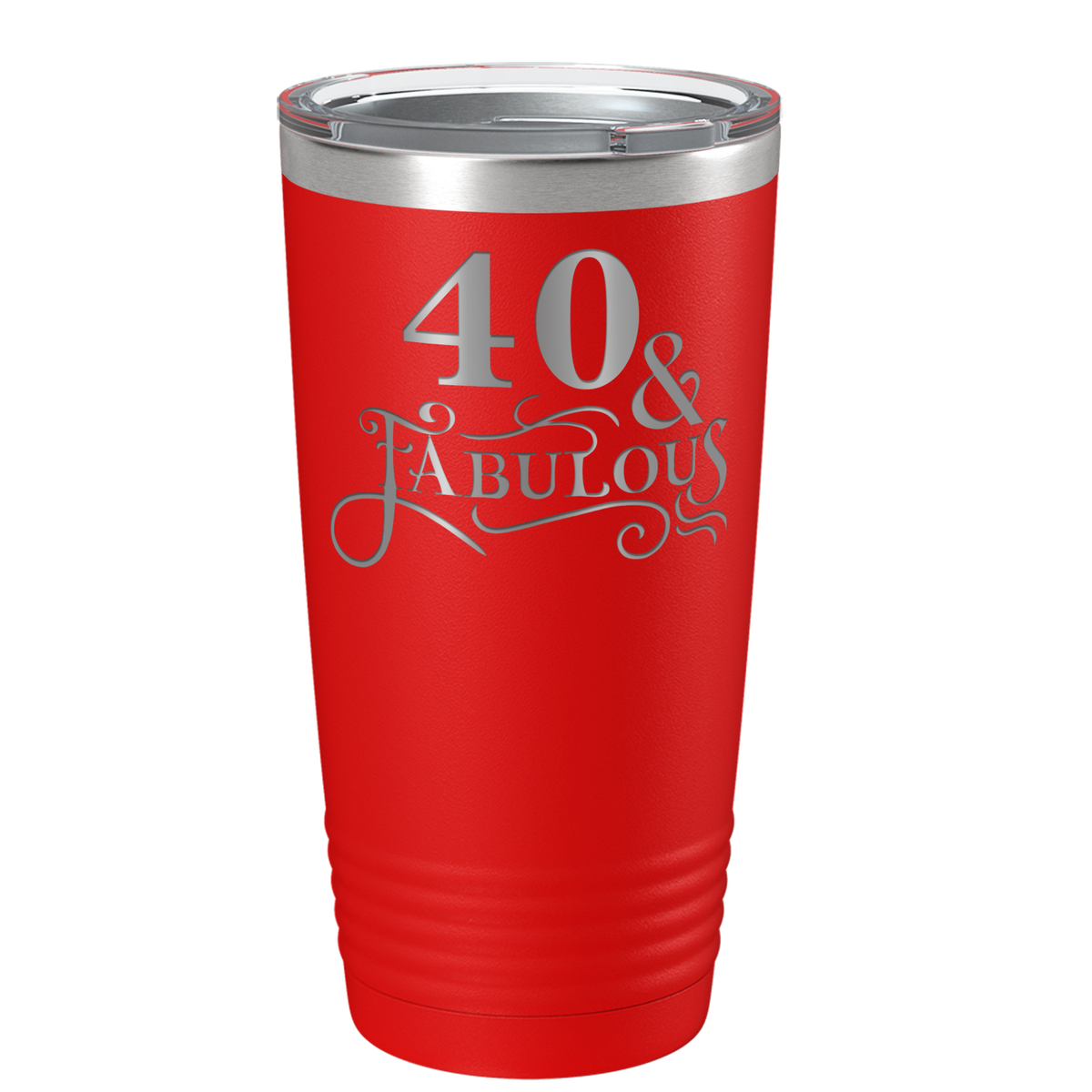 40 & Fabulous on Stainless Steel Birthday Tumbler