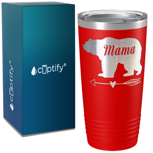 Mama Bear Arrow on Mom 20oz Tumbler