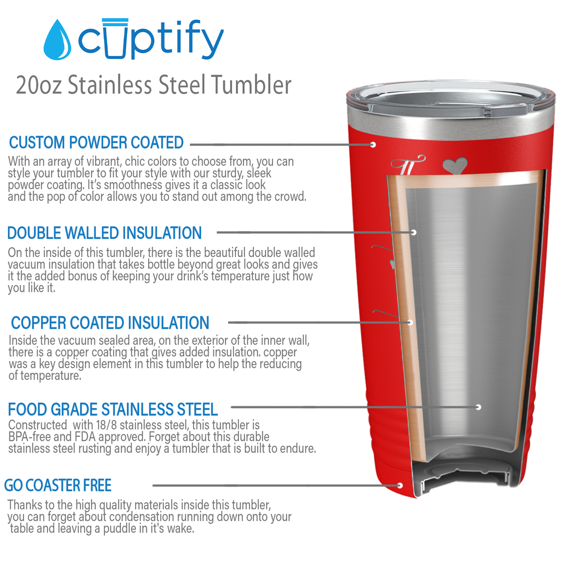 There is no Better Friend than a Sister on Red 20 oz Stainless Steel Ringneck Tumbler