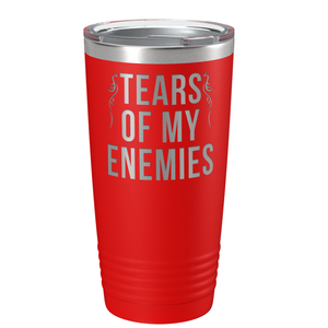 Tears of my Enemies on Red 20 oz Stainless Steel Ringneck Tumbler