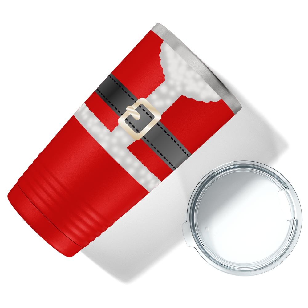 Santa Suit on Red Christmas 20oz Tumbler