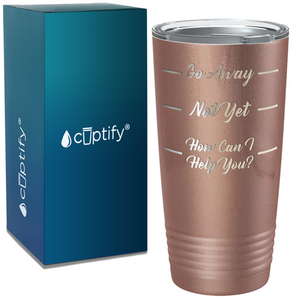 Go Away on Coffee 20oz Tumbler