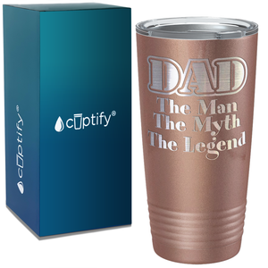 DAD Man Myth Legend on Stainless Steel Dad Tumbler