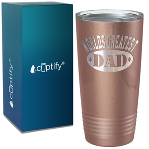 World's Greatest Dad on Stainless Steel Dad Tumbler