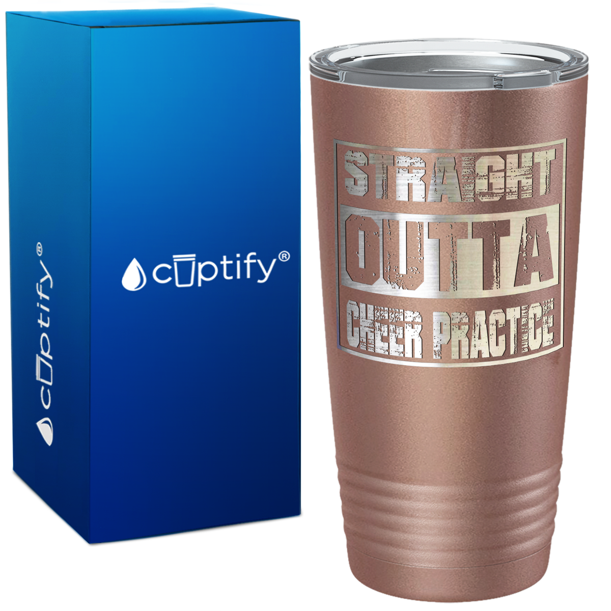 Straight Outta Cheer Practice on 20oz Tumbler