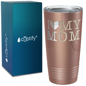 I Heart My Mom on Mom 20oz Tumbler