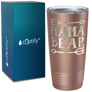 Mama Bear on Stainless Steel Mom Tumbler