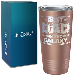 Best Dad in the Galaxy on Stainless Steel Dad Tumbler