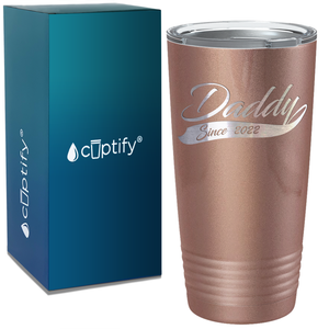 Daddy Since 2018 on Stainless Steel Dad Tumbler