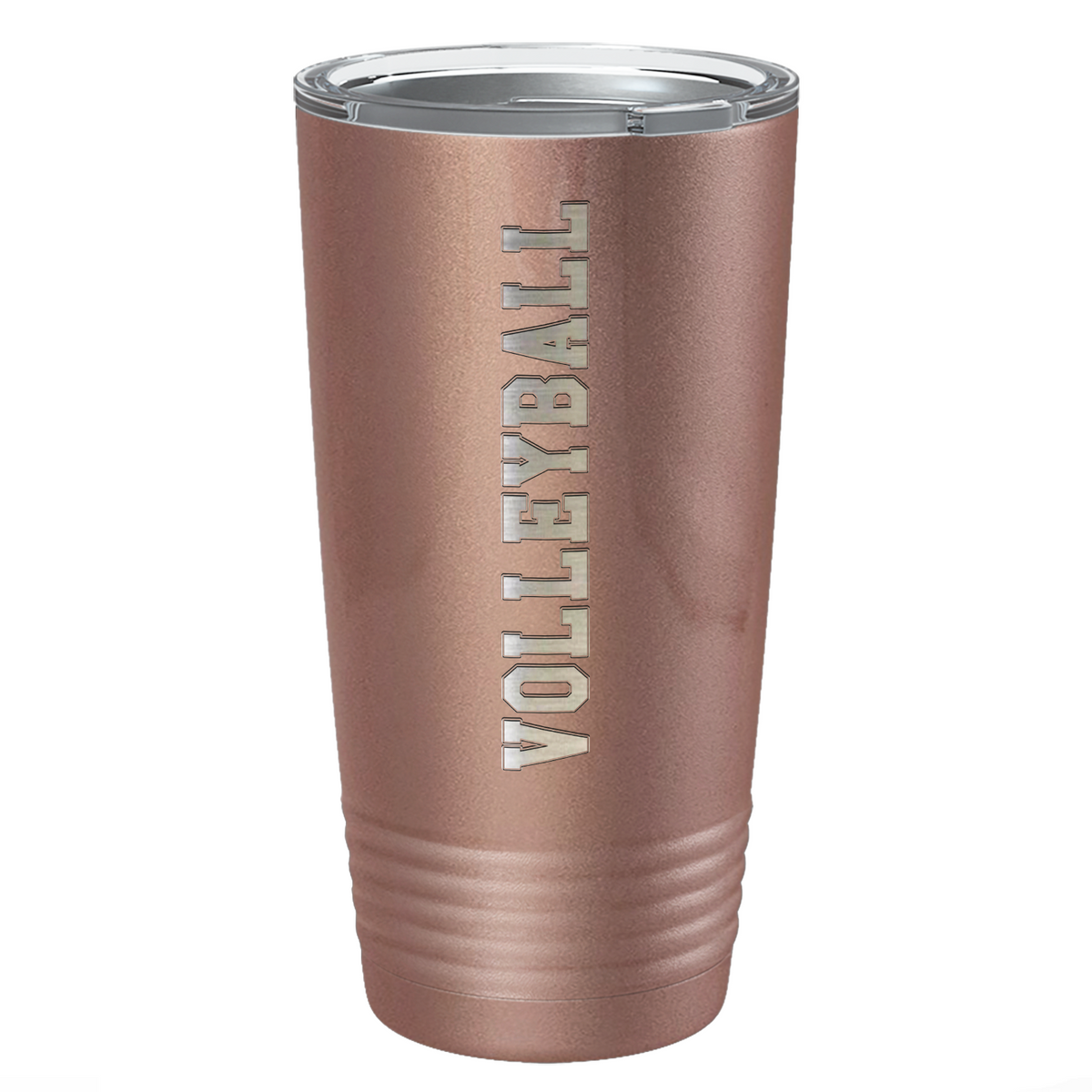 Volleyball Laser Engraved on Stainless Steel Volleyball Tumbler