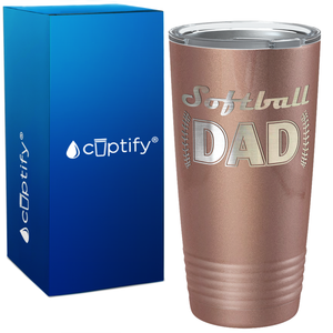 Softball Dad on 20oz Tumbler