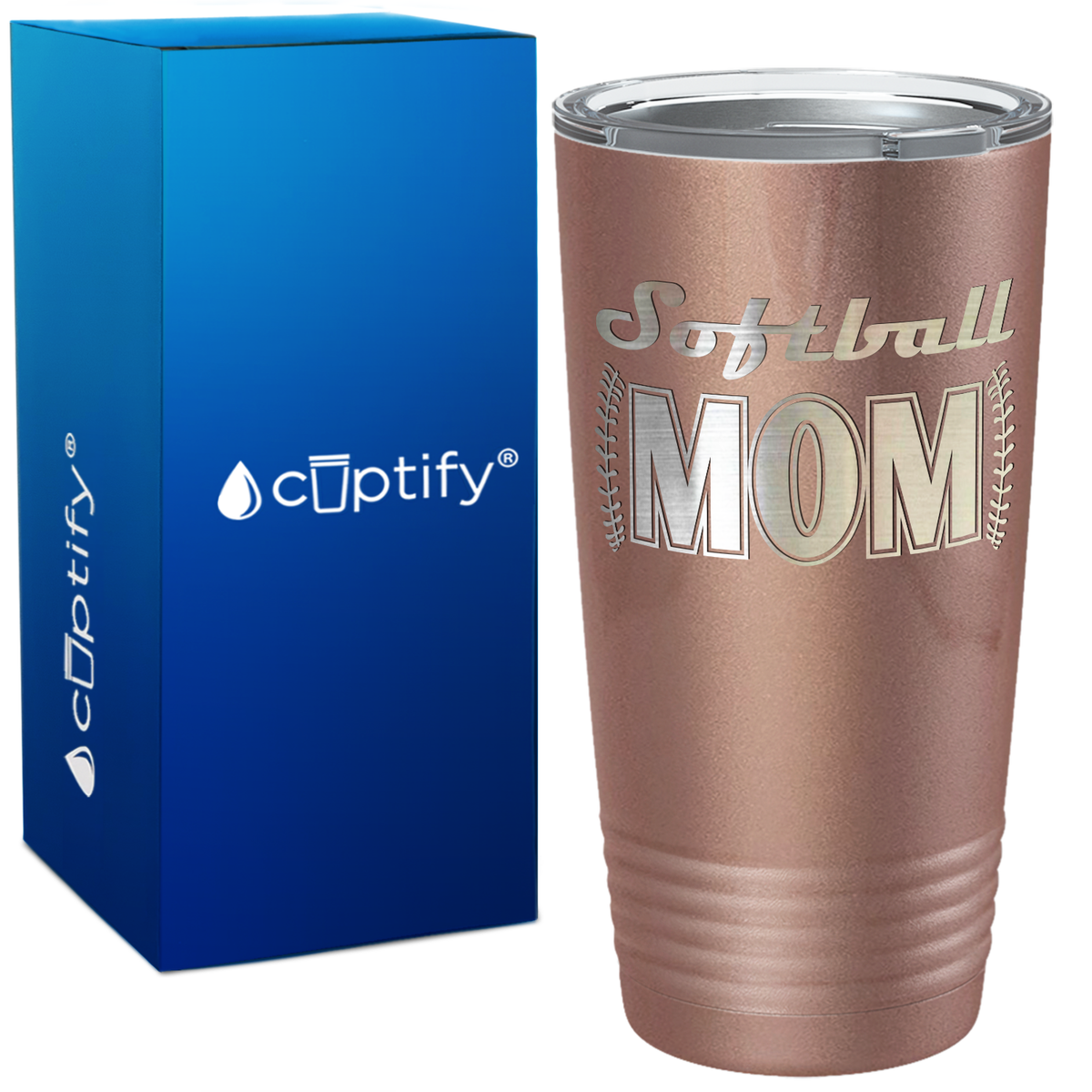 Softball Mom on 20oz Tumbler