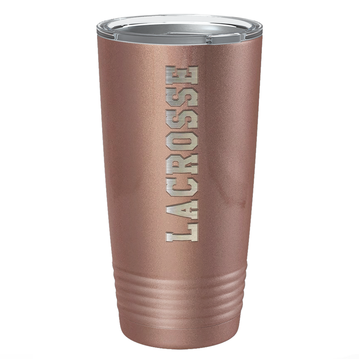 Lacrosse Laser Engraved on Stainless Steel Lacrosse Tumbler