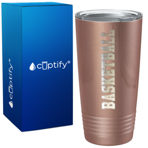 Basketball on 20oz Stainless Steel Tumbler