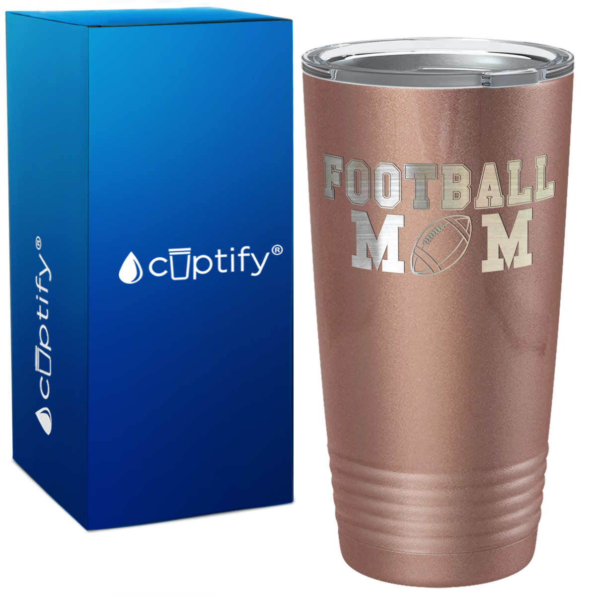 The Football Mom on 20oz Tumbler