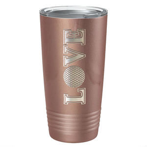 Golf Love Laser Engraved on Stainless Steel Golf Tumbler