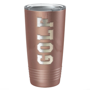 Golf Laser Engraved on Stainless Steel Golf Tumbler