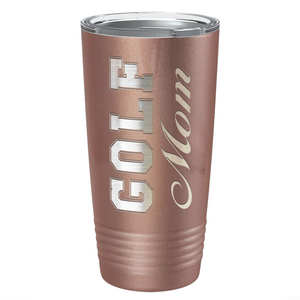 Golf Mom Laser Engraved on Stainless Steel Golf Tumbler